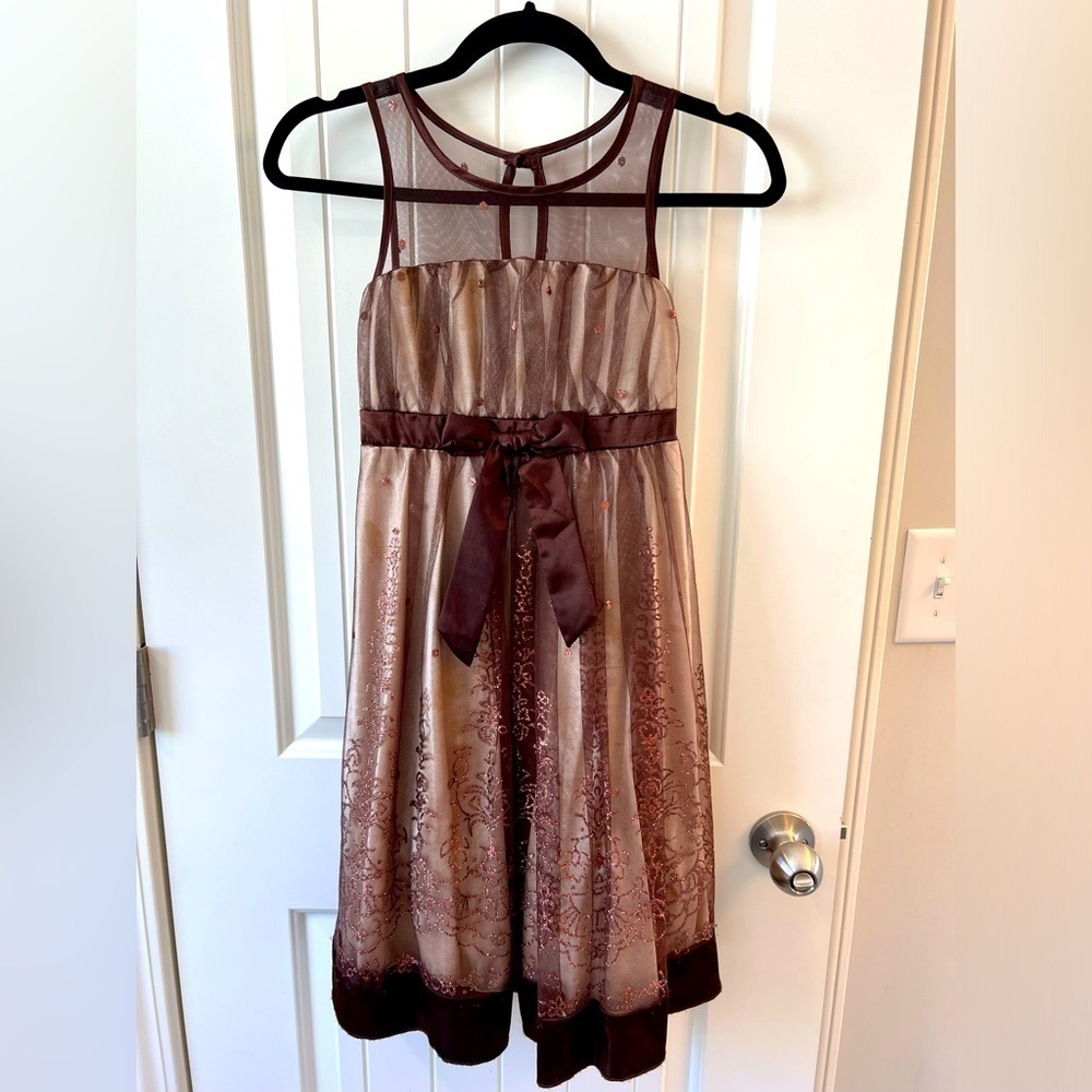My Michelle Brown Formal Dress Size 12 - Picture 2 of 10